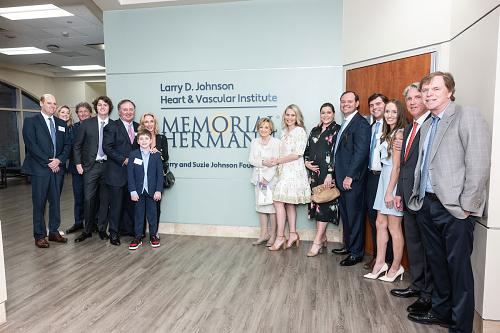 Memorial Hermann Health System, Memorial Hermann Foundation Unveil Newly Renamed Larry D. Johnson Heart & Vascular Institute