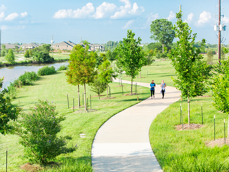 Walking Trails in Sugar Land Master-Planned Community, Imperial